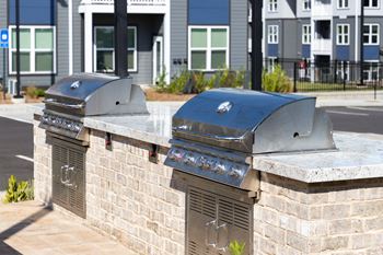 Two bbq pits